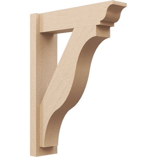 Ekena Millwork 6-in W x 22-in D x 30-in H Funston Trad Rough Cedar Woodgrain TimberThane Outlooker, Primed Tan OUTUR060X22X30FST04RCPR - main